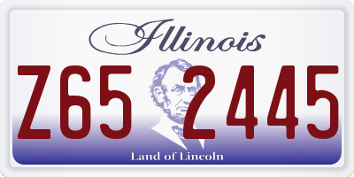 IL license plate Z652445