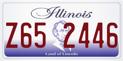 IL license plate Z652446