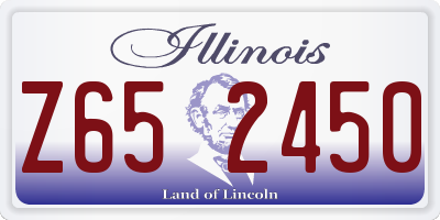 IL license plate Z652450