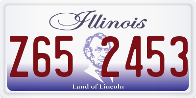IL license plate Z652453