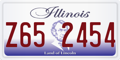 IL license plate Z652454