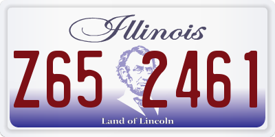 IL license plate Z652461