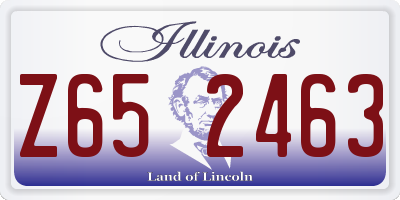 IL license plate Z652463