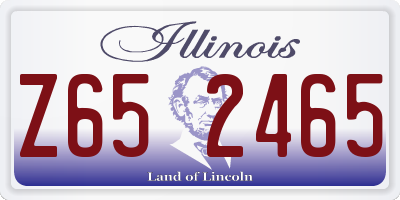 IL license plate Z652465