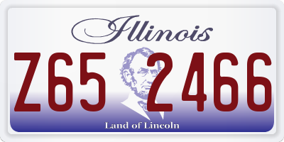 IL license plate Z652466