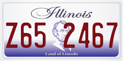 IL license plate Z652467