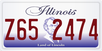 IL license plate Z652474