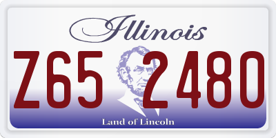 IL license plate Z652480