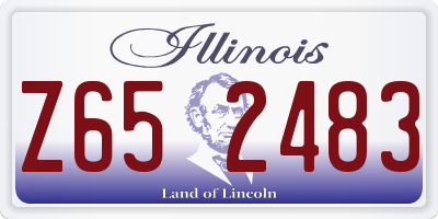 IL license plate Z652483