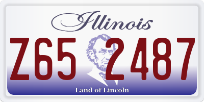IL license plate Z652487