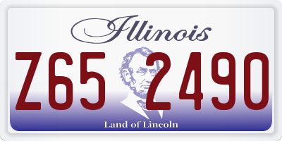 IL license plate Z652490