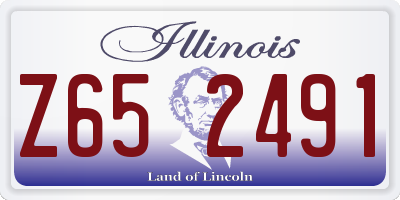 IL license plate Z652491