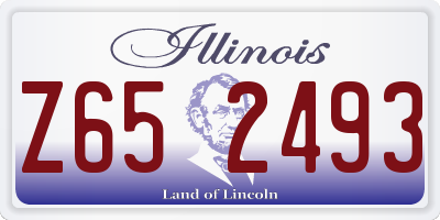 IL license plate Z652493