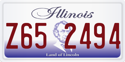 IL license plate Z652494
