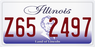 IL license plate Z652497