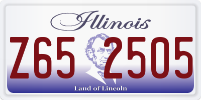 IL license plate Z652505