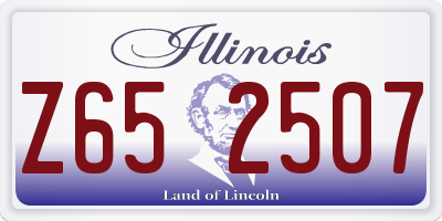 IL license plate Z652507