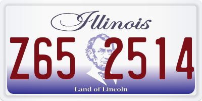 IL license plate Z652514