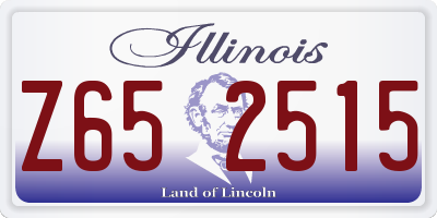 IL license plate Z652515