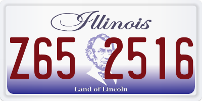 IL license plate Z652516