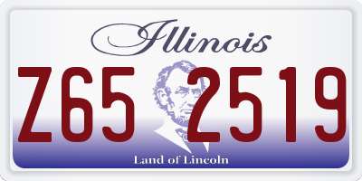 IL license plate Z652519