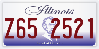 IL license plate Z652521