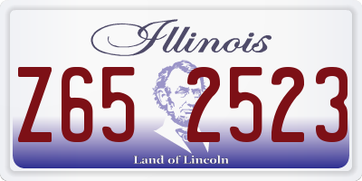 IL license plate Z652523