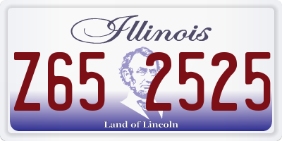 IL license plate Z652525