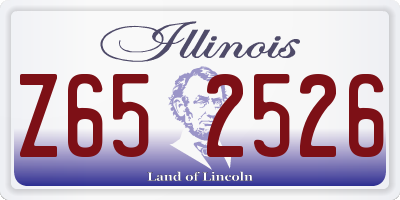 IL license plate Z652526