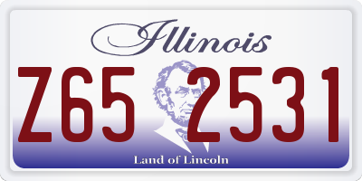IL license plate Z652531