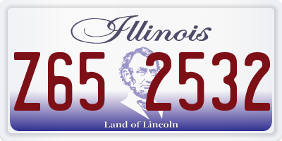 IL license plate Z652532