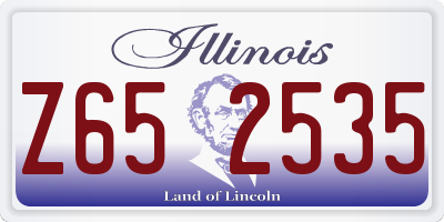 IL license plate Z652535