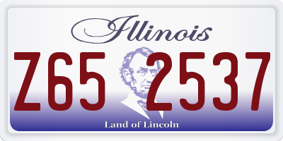 IL license plate Z652537
