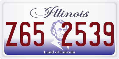 IL license plate Z652539