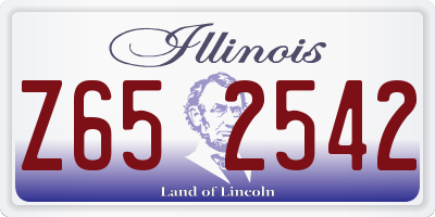 IL license plate Z652542