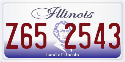 IL license plate Z652543