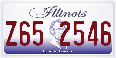 IL license plate Z652546