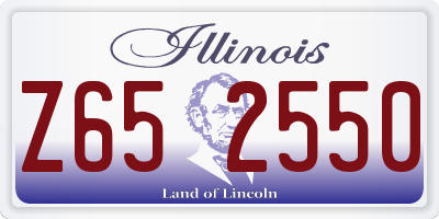 IL license plate Z652550