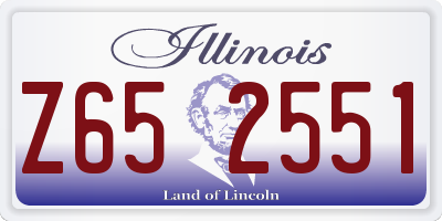 IL license plate Z652551