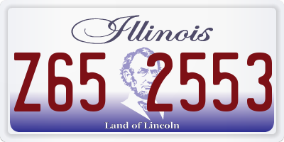 IL license plate Z652553