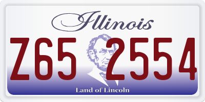 IL license plate Z652554