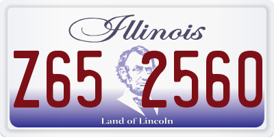 IL license plate Z652560