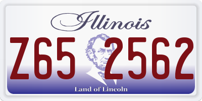 IL license plate Z652562