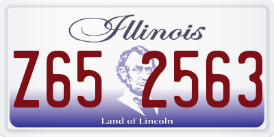 IL license plate Z652563