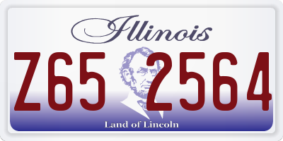 IL license plate Z652564