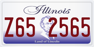 IL license plate Z652565