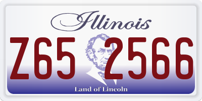 IL license plate Z652566