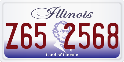 IL license plate Z652568