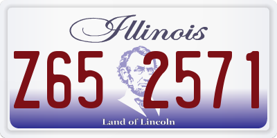 IL license plate Z652571