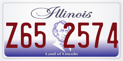 IL license plate Z652574